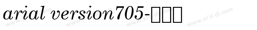 arial version705字体转换